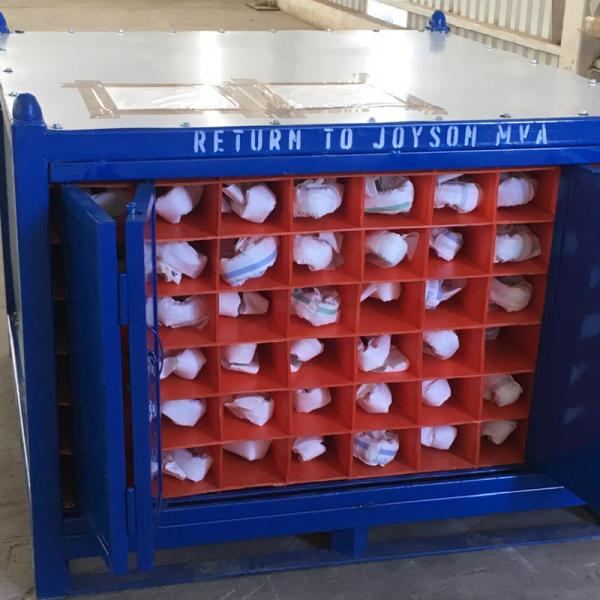 Contenedor metálico con dunnage